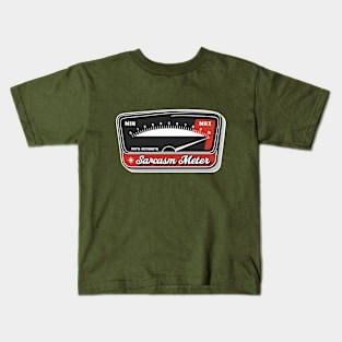 Sarcasm Meter - Retro Vintage Kids T-Shirt